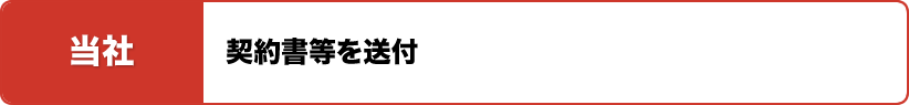 当社 契約書等を送付
